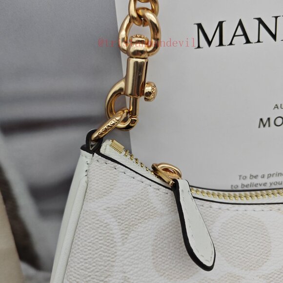 coach Teri Shoulder Bag In Signature Canvas white - Picture 4 of 14